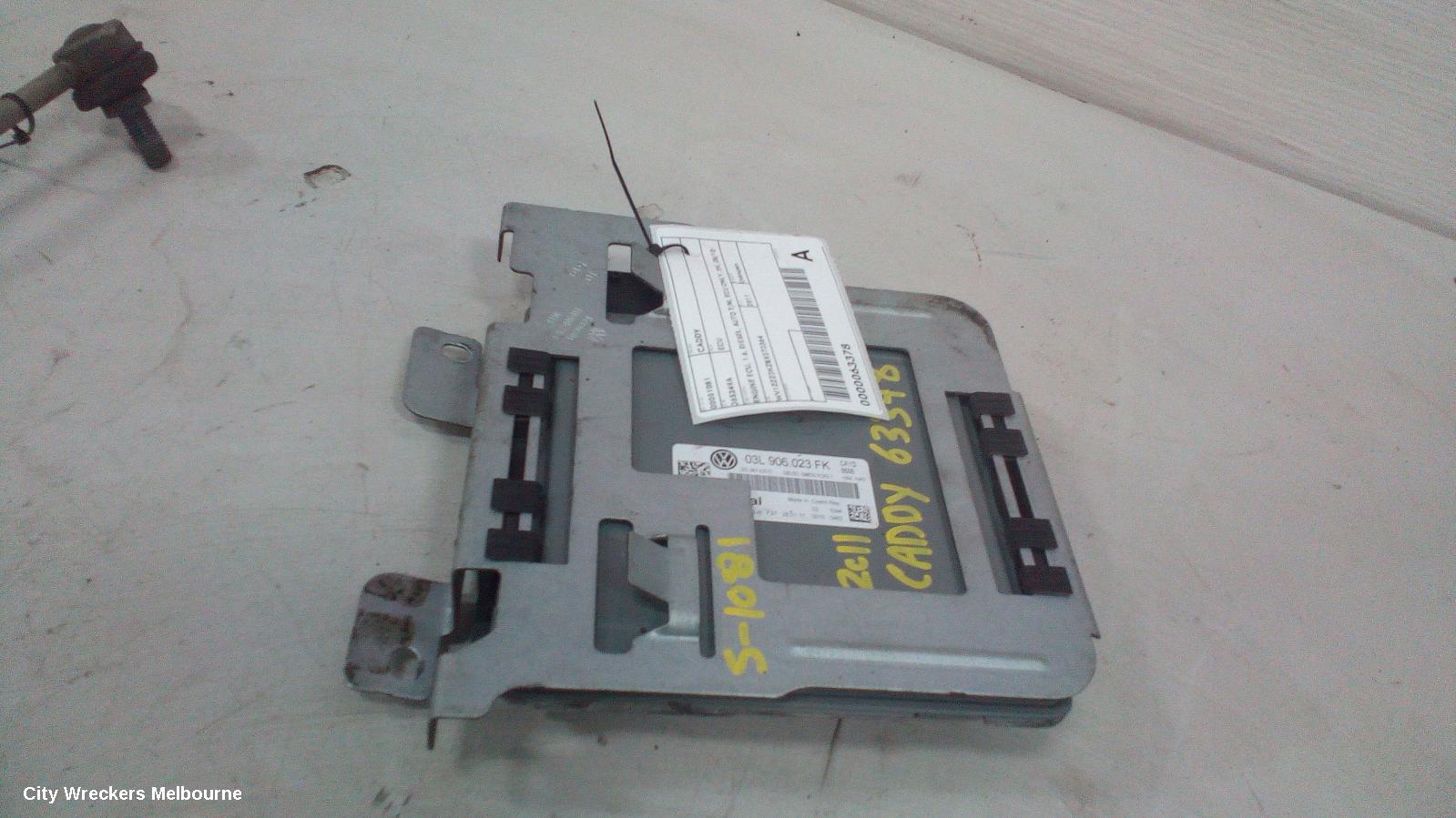 VOLKSWAGEN CADDY ECU, ENGINE ECU, 1.6, DIESEL, AUTO T/M, ECU ONLY, 2K, 08/2010 - 06/2015