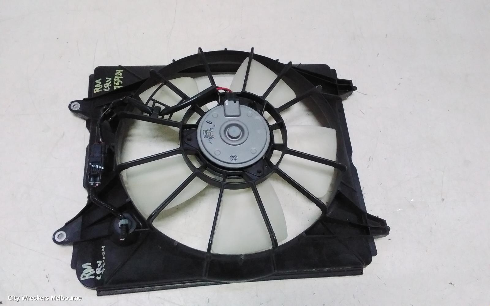 HONDA CRV FAN, RADIATOR FAN, PETROL, RM, 11/2012 - 04/2017