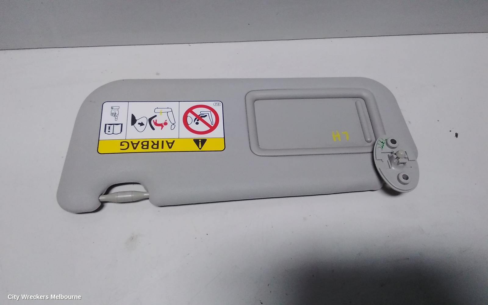 TOYOTA YARIS SUNVISOR, NCP13#, LH SIDE, 08/2011 - 12/2019