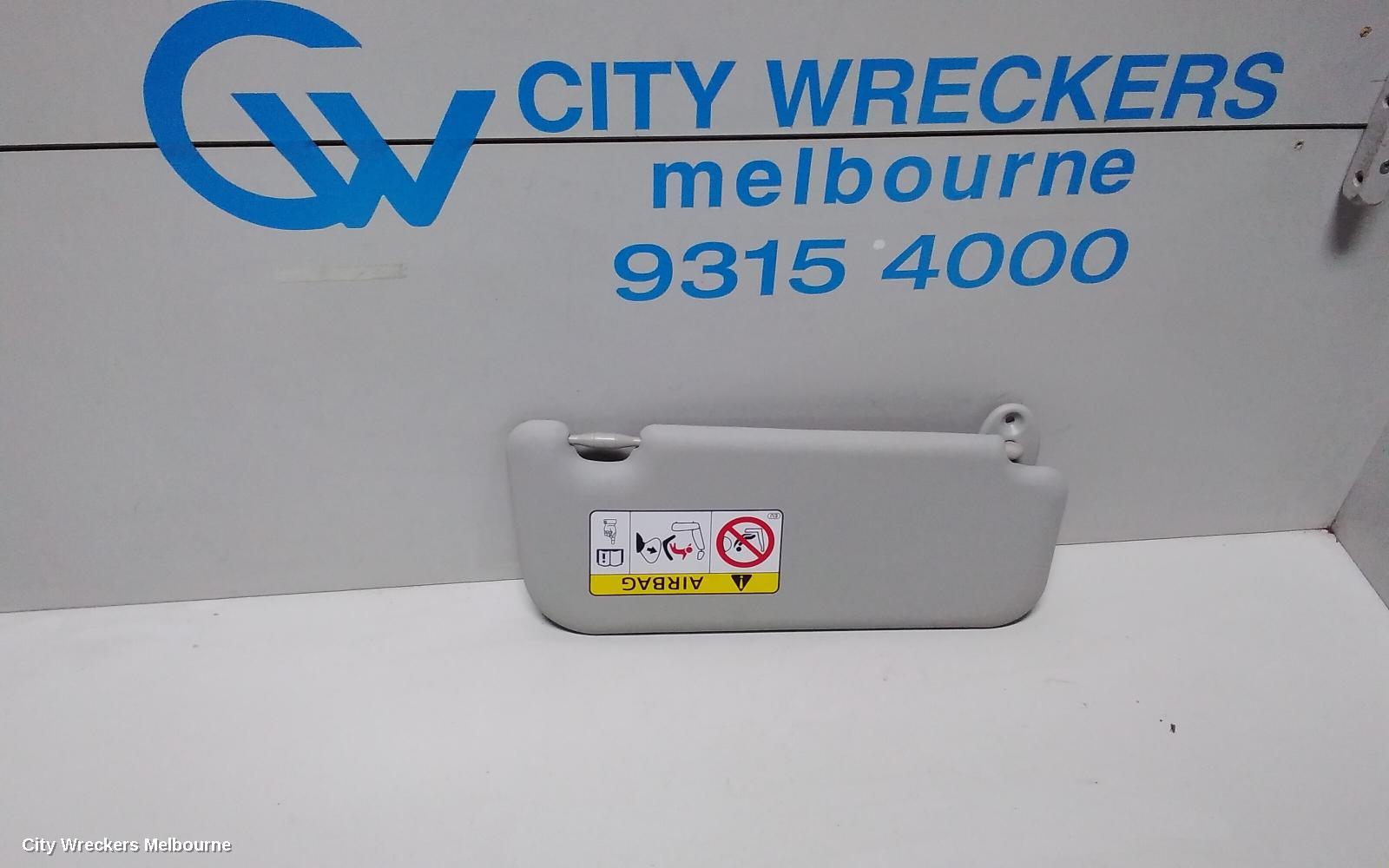 TOYOTA YARIS SUNVISOR, NCP13#, LH SIDE, 08/2011 - 12/2019