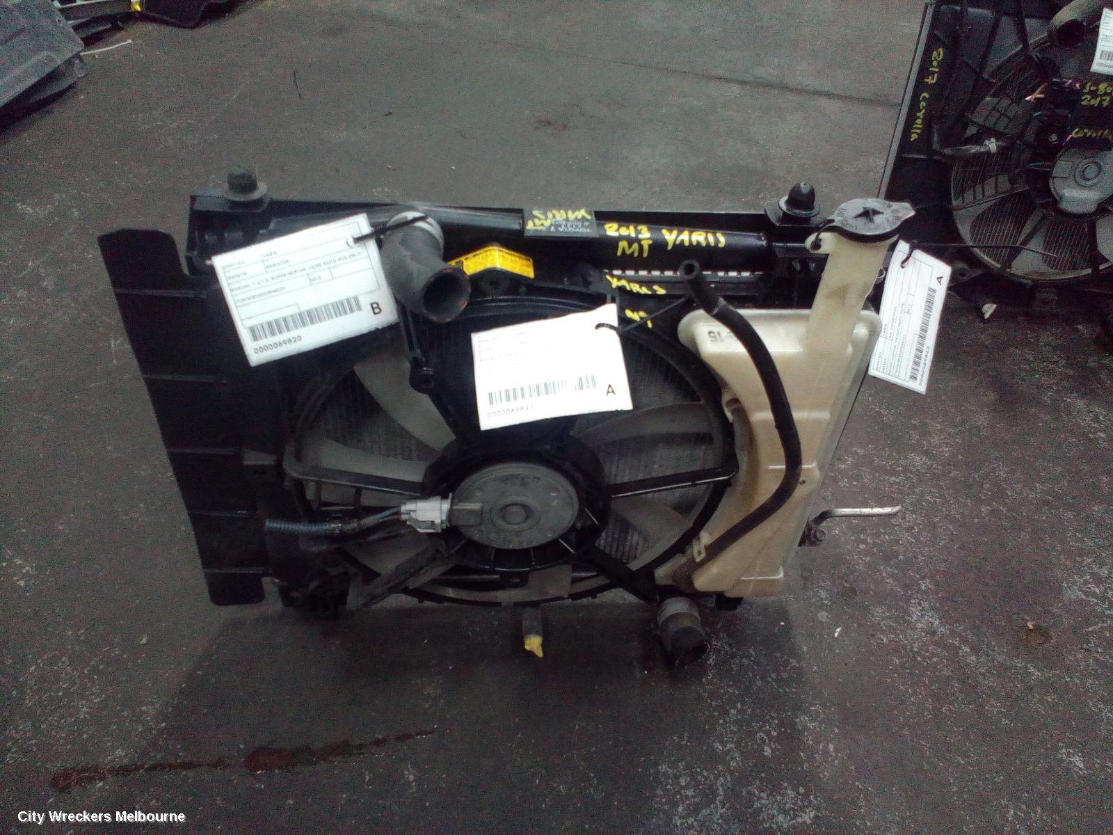 TOYOTA YARIS RADIATOR, MANUAL, 1.3/1.5, NCP9#-NCP13#, 10/2005 - 06/2016 (AUS ONLY)