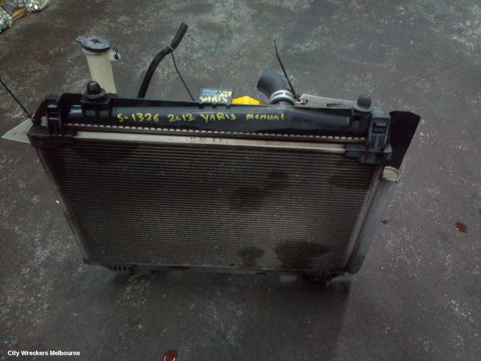 TOYOTA YARIS RADIATOR, MANUAL, 1.3/1.5, NCP9#-NCP13#, 10/2005 - 06/2016 (AUS ONLY)