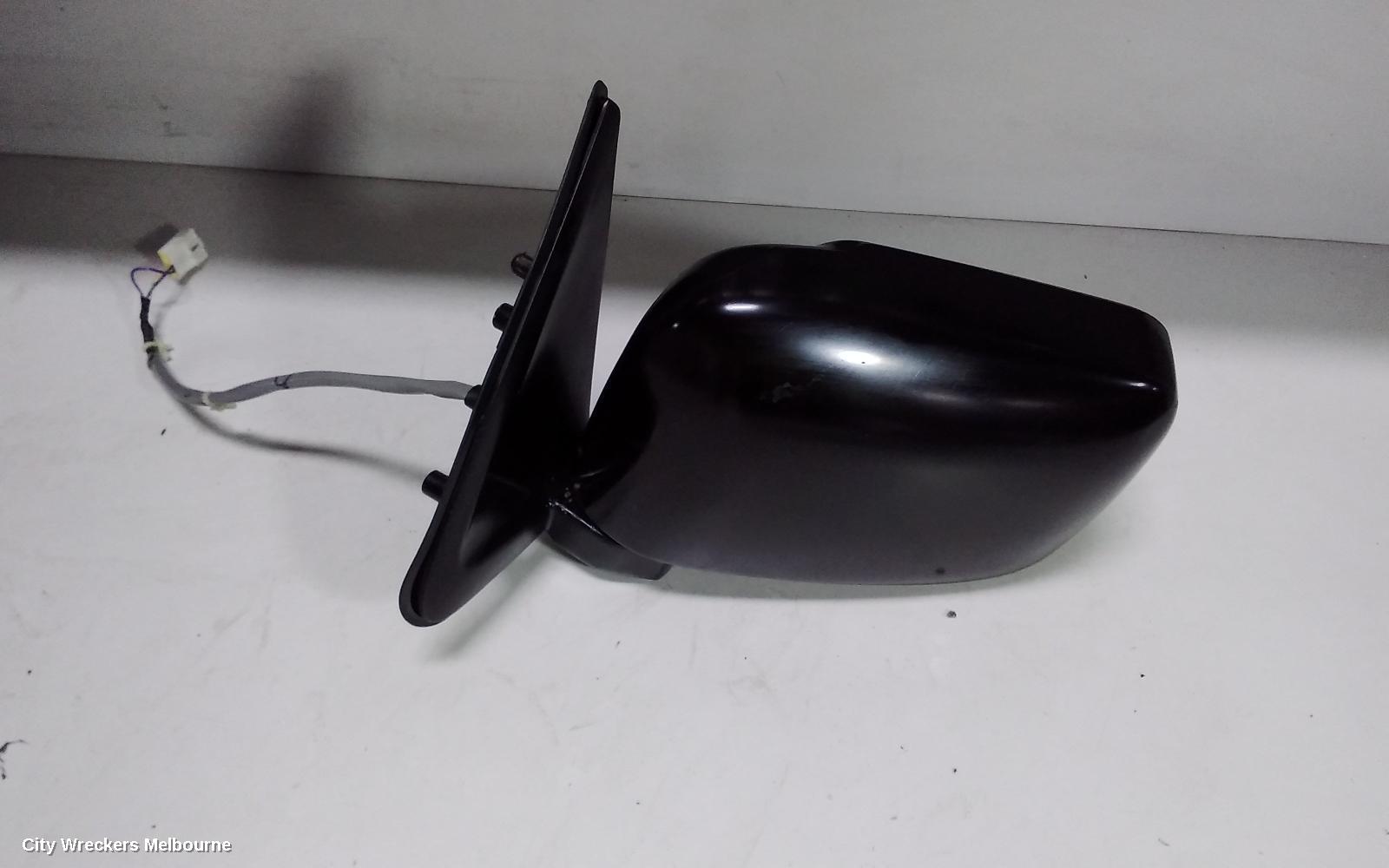 NISSAN NAVARA LEFT DOOR MIRROR, D22, MANUAL, TRAY BACK, LONG ARM TYPE, 04/1997 - 08/2015