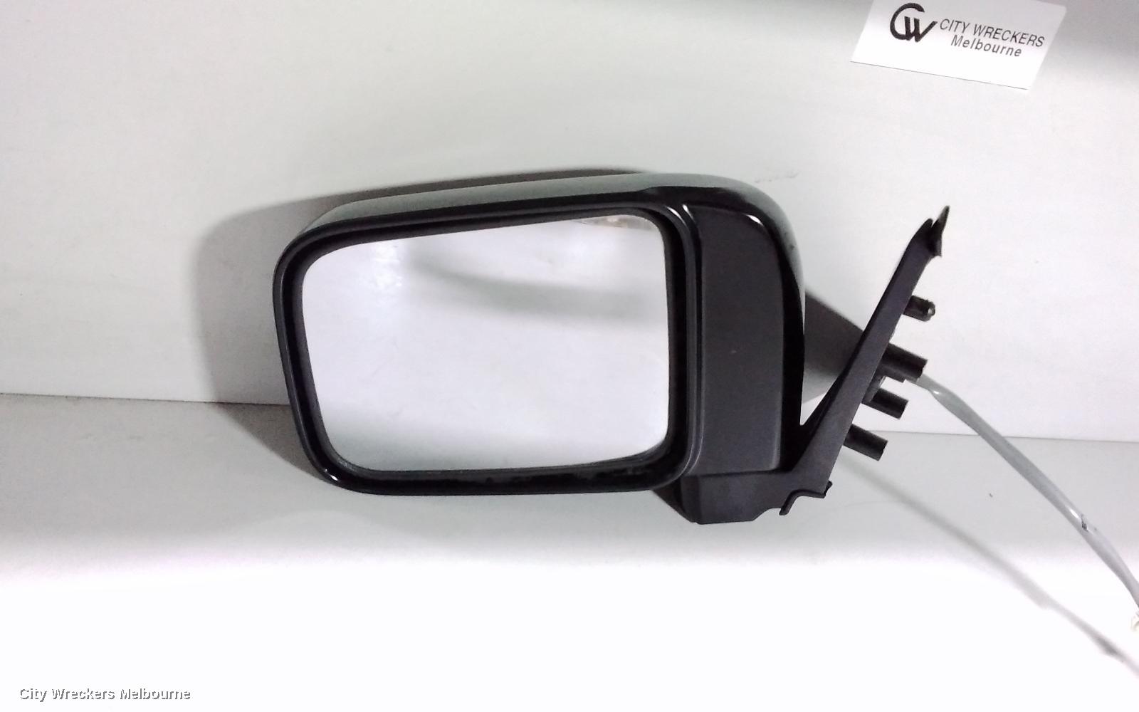 NISSAN NAVARA LEFT DOOR MIRROR, D22, MANUAL, TRAY BACK, LONG ARM TYPE, 04/1997 - 08/2015