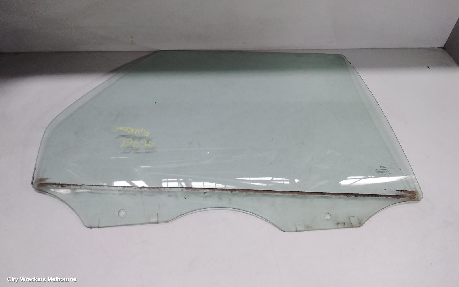 FORD TERRITORY RIGHT REAR DOOR WINDOW, SZ MKI-MKII, FACTORY PRIVACY TINT, 04/2011 - 12/2016
