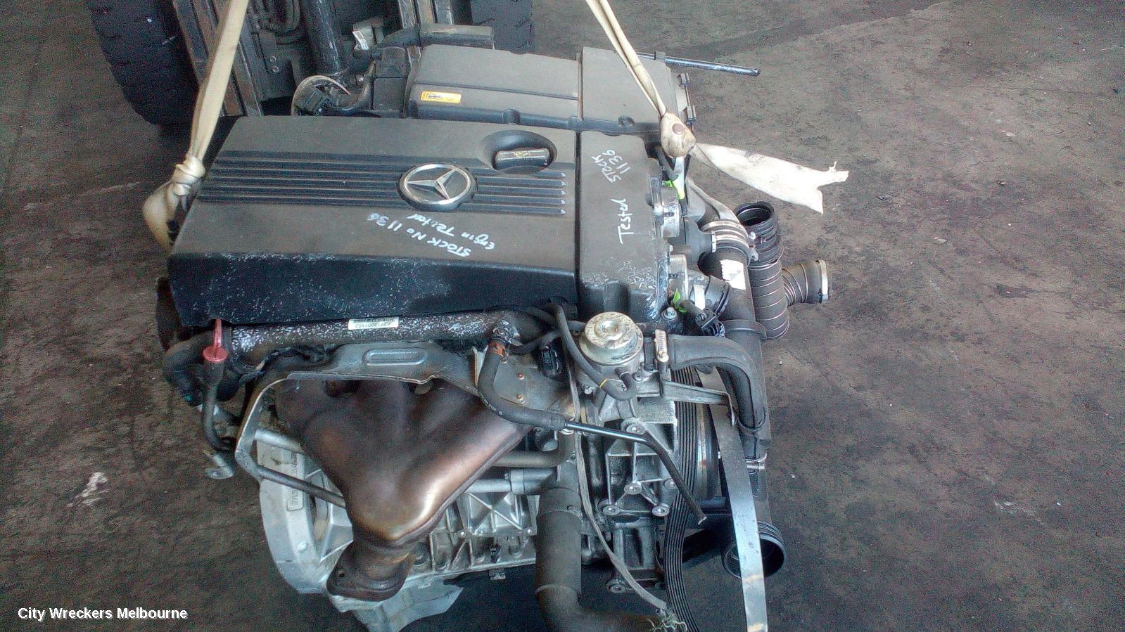 MERCEDES C CLASS ENGINE, PETROL, 1.8, S/CHARGED, W204/S204, C200K, 271.950 CODE, 07/2007 - 12/2009