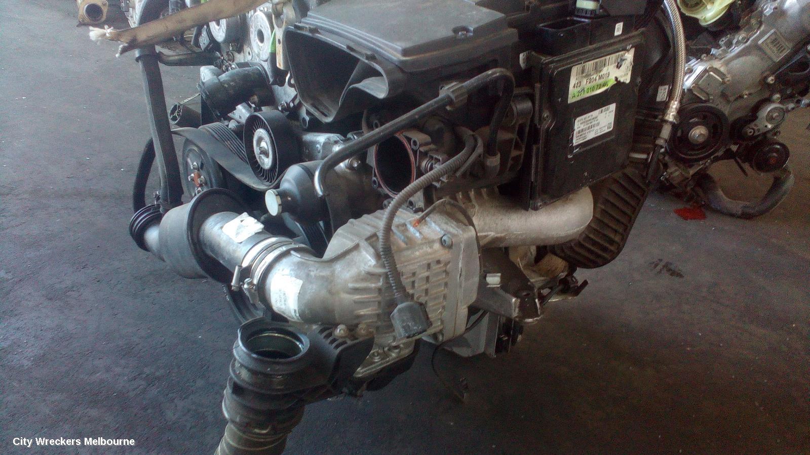 MERCEDES C CLASS ENGINE, PETROL, 1.8, S/CHARGED, W204/S204, C200K, 271.950 CODE, 07/2007 - 12/2009