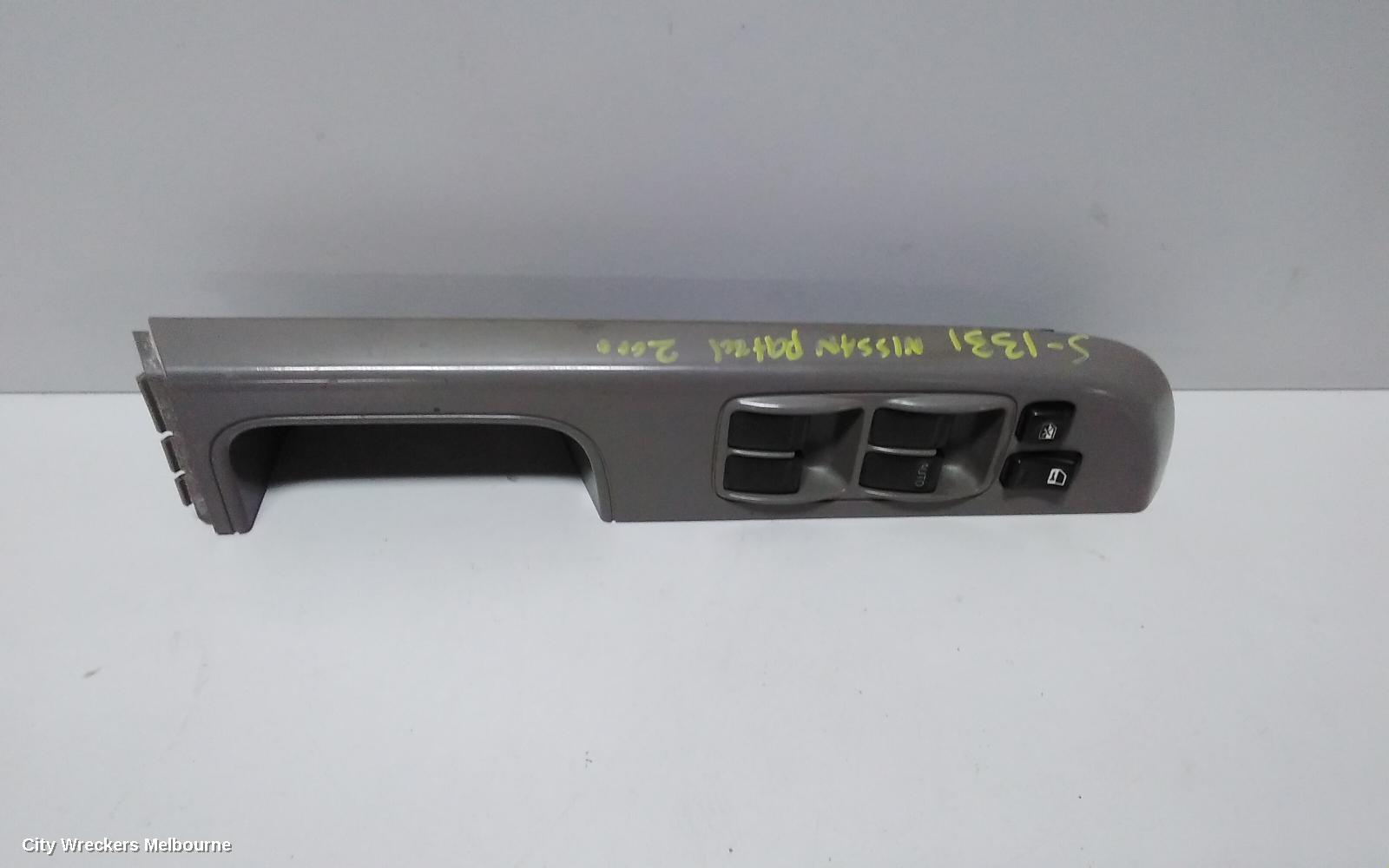 NISSAN PATROL PWR DR WIND SWITCH, RH FRONT (MASTER SWITCH), WAGON, TWO PLUG TYPE, Y61/GU, 12/1997 - 04/2017