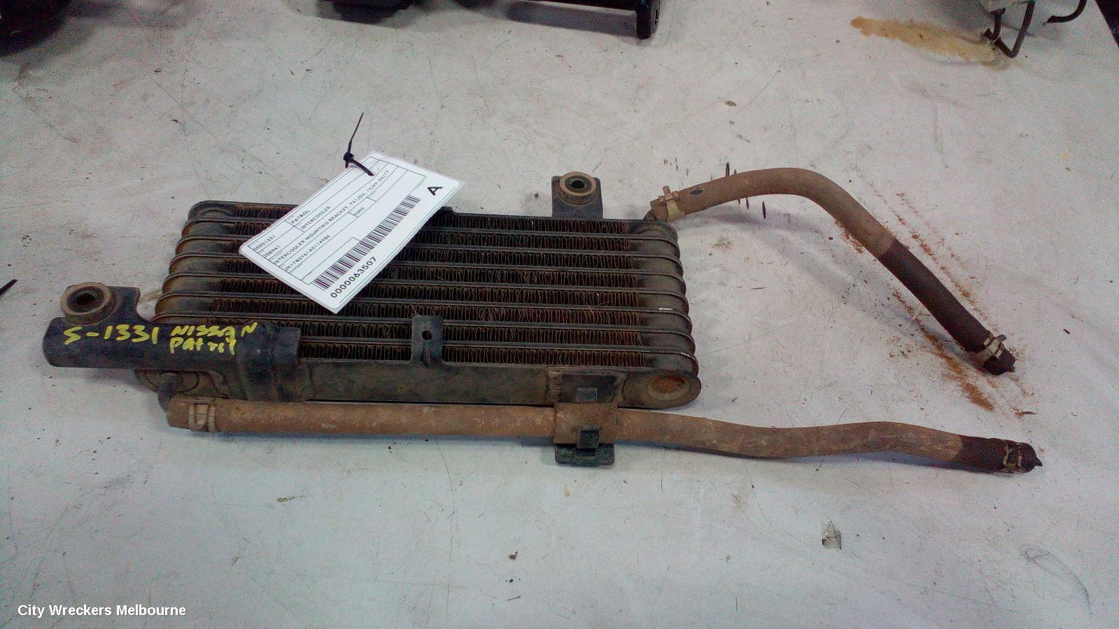 NISSAN PATROL INTERCOOLER, INTERCOOLER MOUNTING BRACKET, Y61/GU, 12/1997 - 04/2017