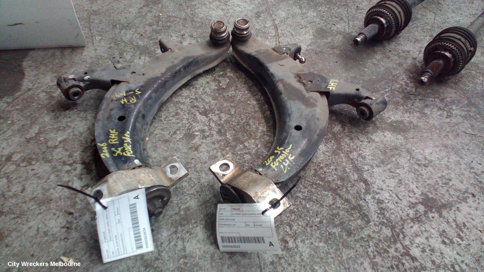 SUBARU FORESTER LEFT FRONT LOWER CONTROL ARM, WAGON, 05/2005 - 02/2008