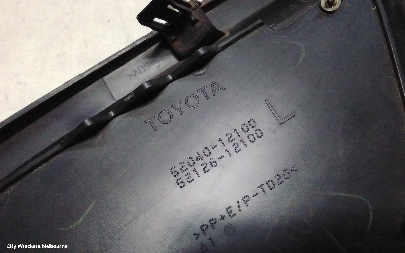 TOYOTA COROLLA LEFT INDICATOR/FOG/SIDE, BUMPER FOGLAMP, ZRE182R/ZWE186R, HATCH, 03/2015 - 06/2018