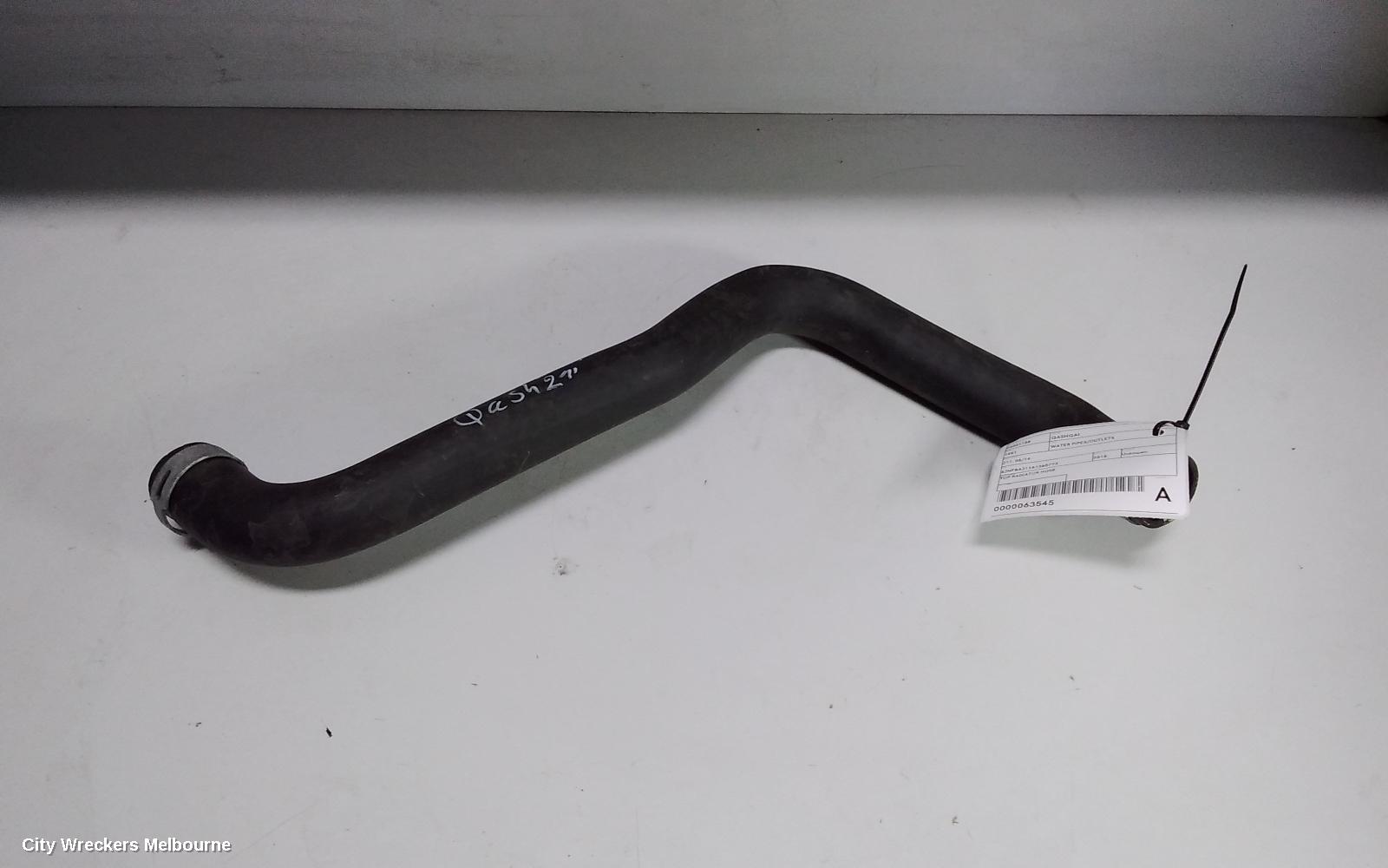 NISSAN QASHQAI WATER PIPES/OUTLETS, J11, 12/2013 - 07/2021