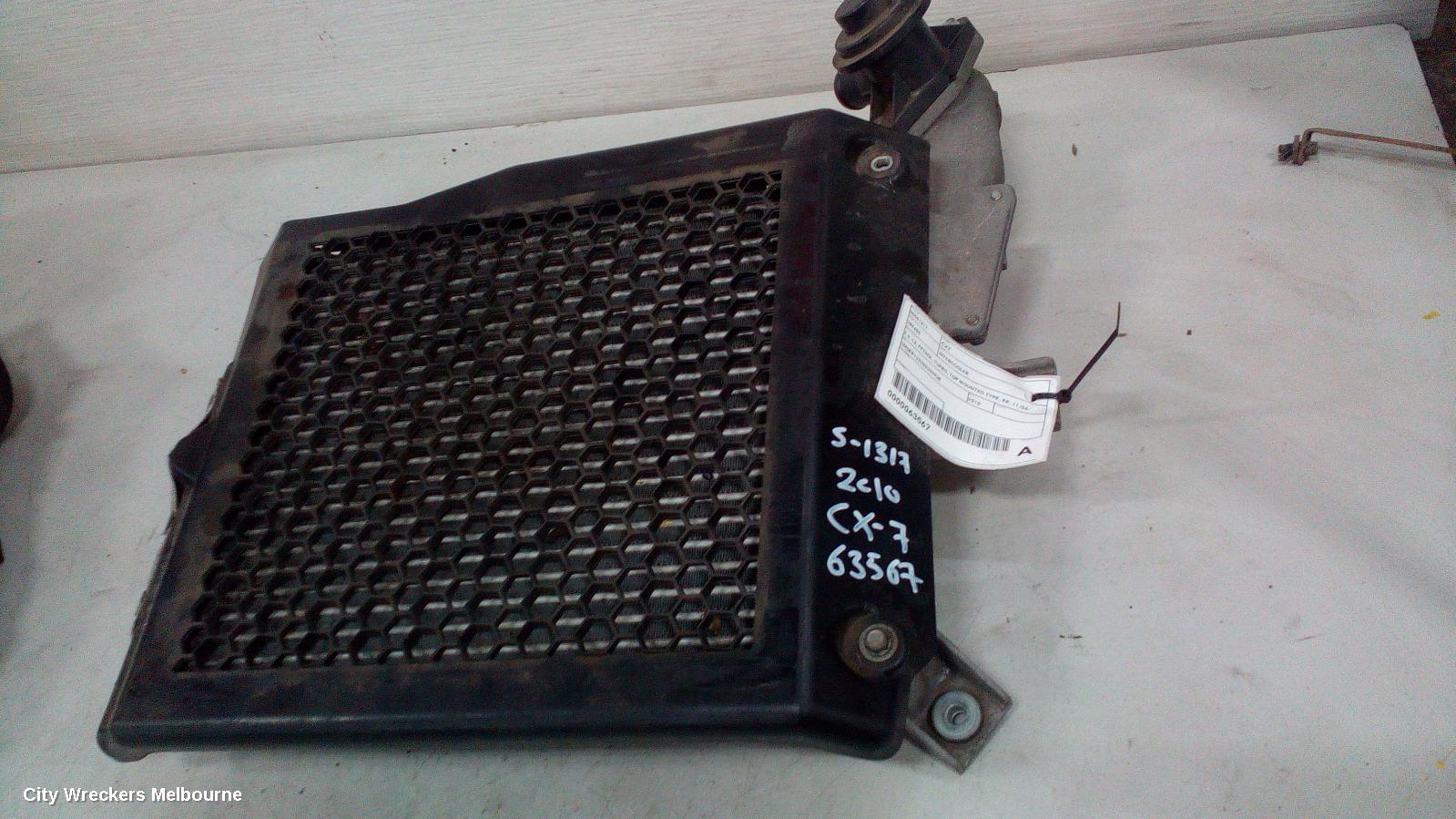 MAZDA CX7 INTERCOOLER, 2.3, L3, PETROL, TURBO, TOP MOUNTED TYPE, ER, 11/2006 - 02/2012