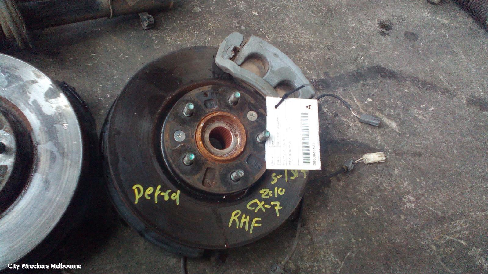 MAZDA CX7 RIGHT FRONT HUB ASSEMBLY, ER, 2WD/4WD, 11/2006 - 02/2012