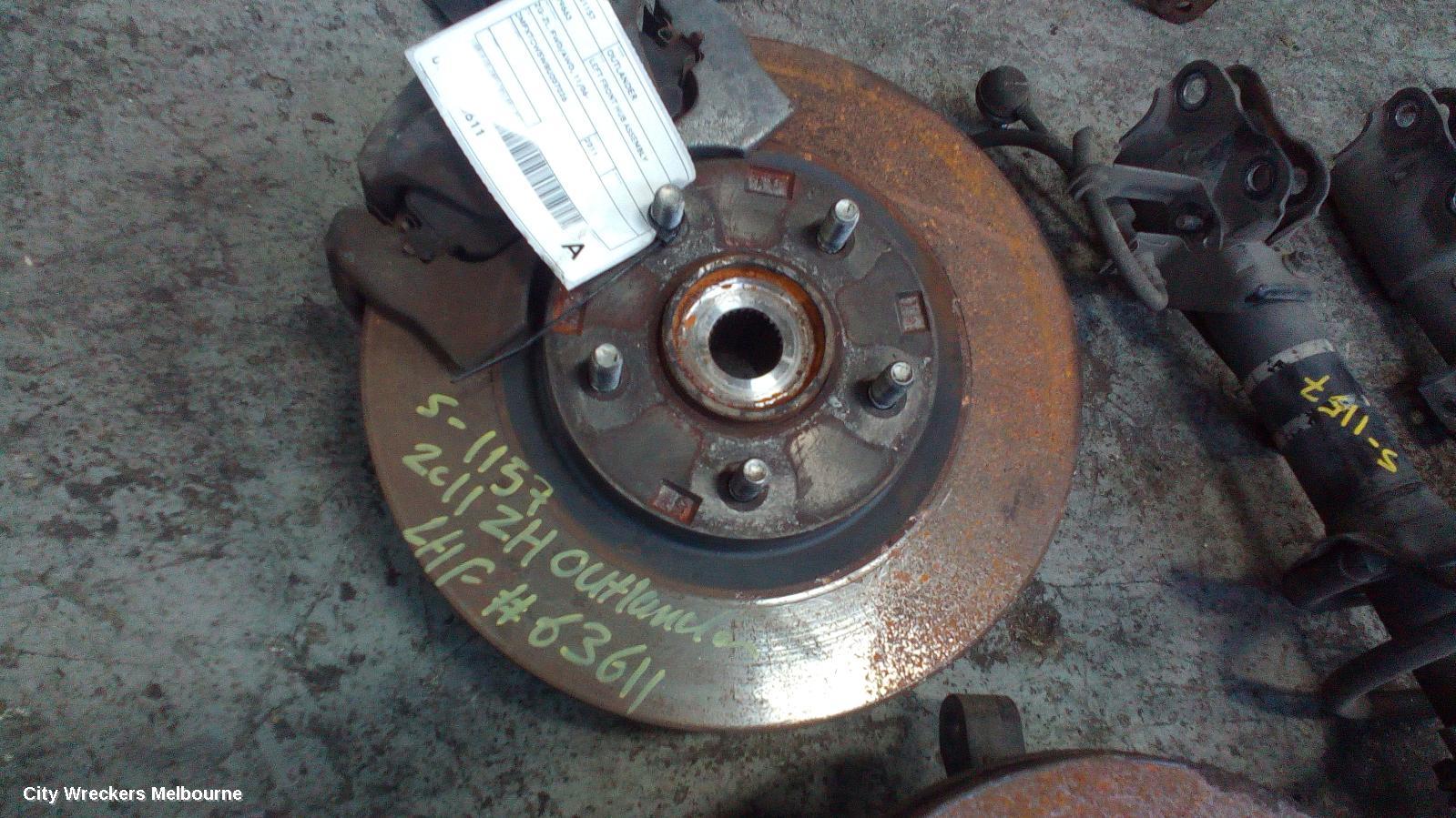 MITSUBISHI OUTLANDER LEFT FRONT HUB ASSEMBLY, ZG-ZL, FWD/AWD, 11/2006 ONWARDS