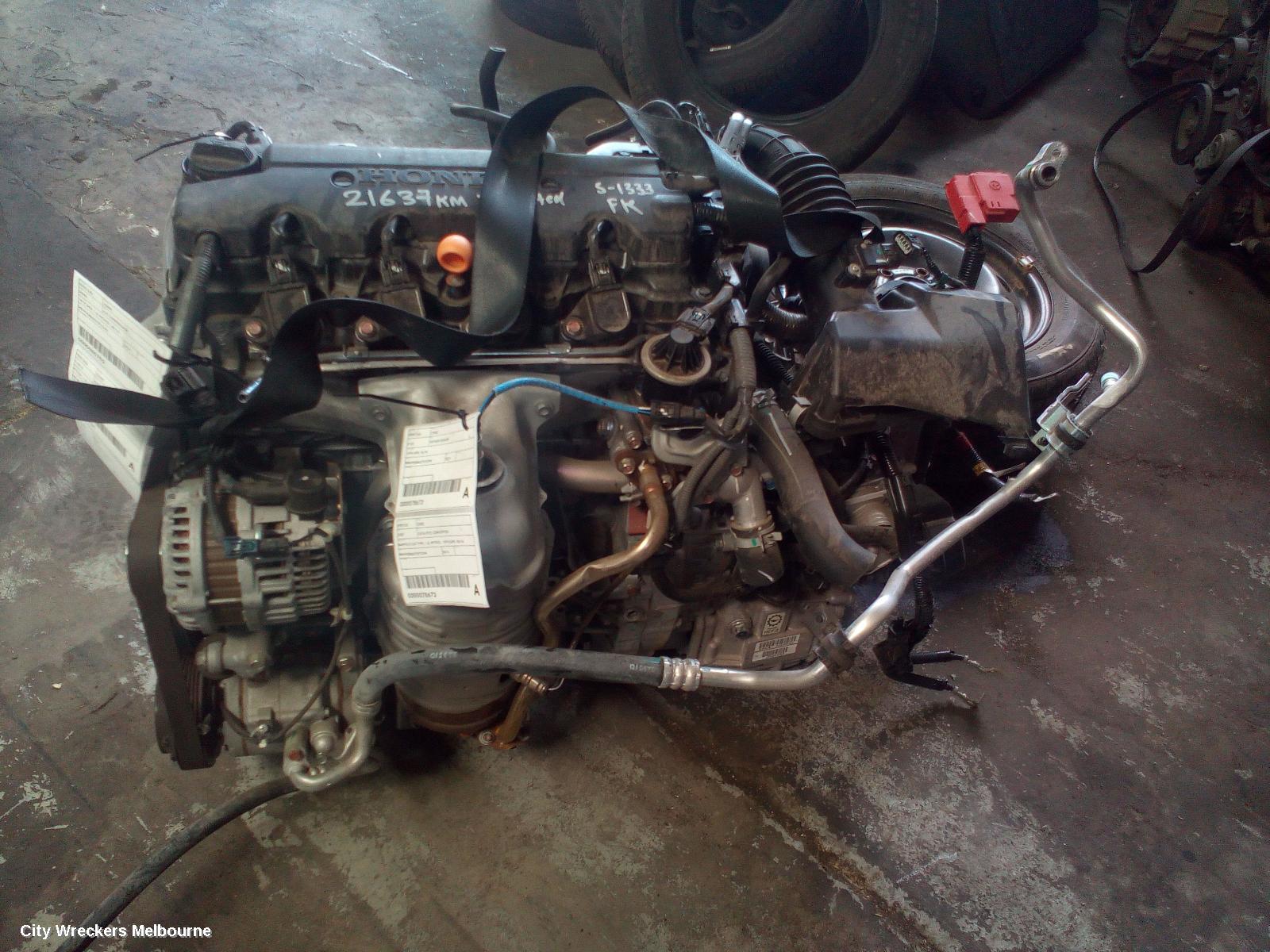 HONDA CIVIC ENGINE, PETROL, 1.8, 10TH GEN, 05/2016 ONWARDS