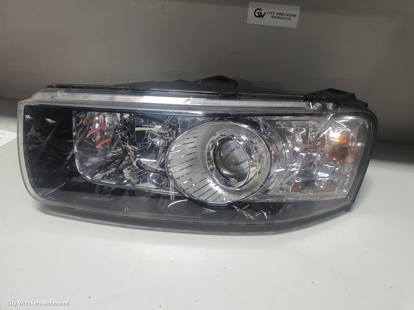HOLDEN CAPTIVA LEFT HEADLAMP, CG, CAPTIVA 7 (4TH VIN = C), GREY SURROUND, 01/2011 - 09/2015