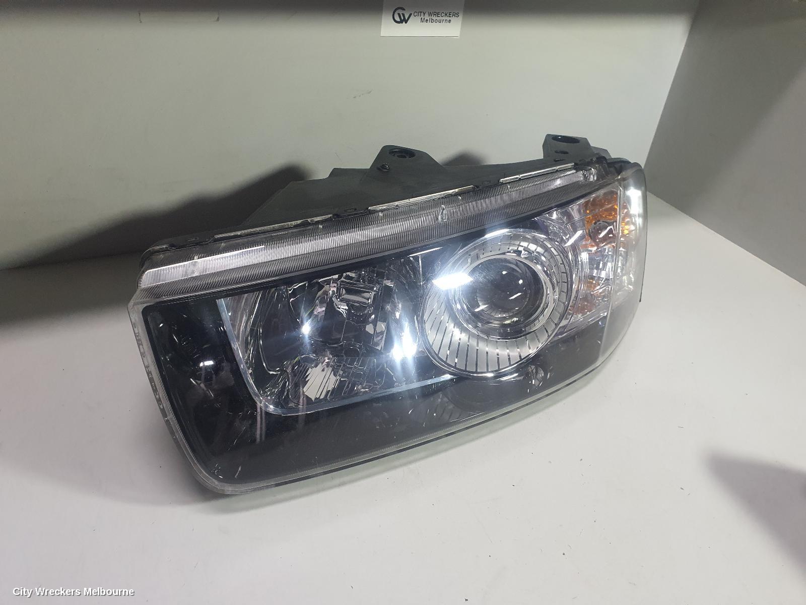 HOLDEN CAPTIVA LEFT HEADLAMP, CG, CAPTIVA 7 (4TH VIN = C), GREY SURROUND, 01/2011 - 09/2015