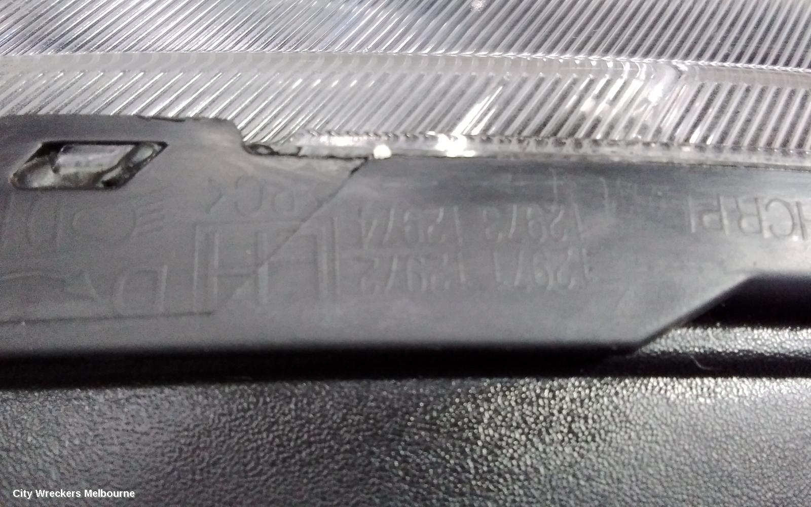 HOLDEN CAPTIVA LEFT HEADLAMP, CG, CAPTIVA 7 (4TH VIN = C), GREY SURROUND, 01/2011 - 09/2015
