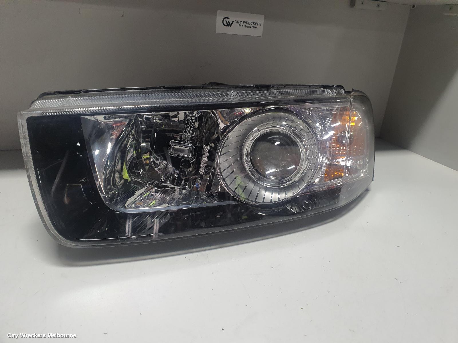HOLDEN CAPTIVA LEFT HEADLAMP, CG, CAPTIVA 7 (4TH VIN = C), GREY SURROUND, 01/2011 - 09/2015