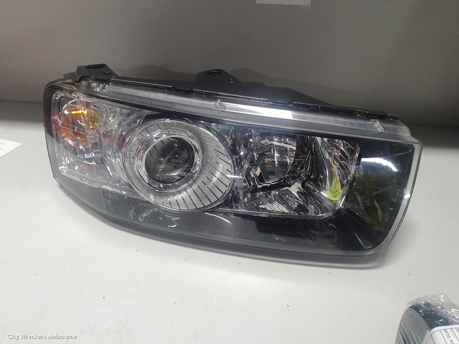 HOLDEN CAPTIVA RIGHT HEADLAMP, CG, CAPTIVA 7 (4TH VIN = C), BLACK SURROUND, 01/2011 - 09/2015