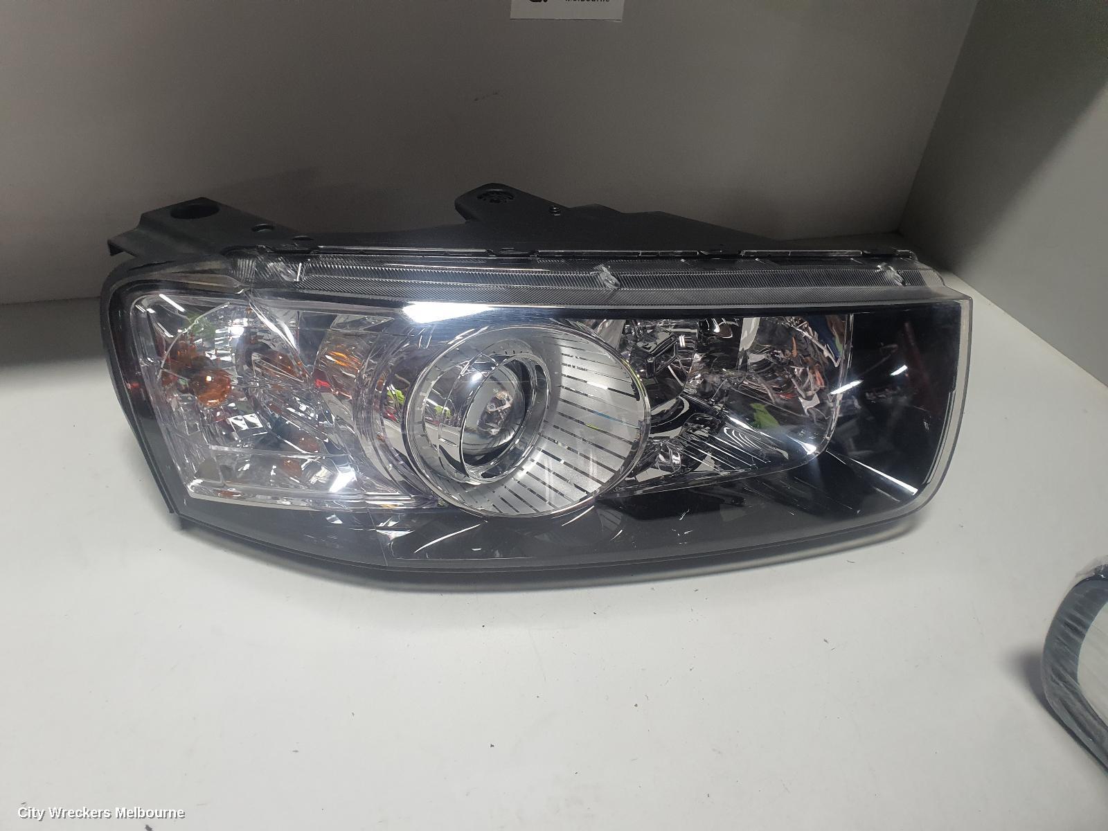 HOLDEN CAPTIVA RIGHT HEADLAMP, CG, CAPTIVA 7 (4TH VIN = C), BLACK SURROUND, 01/2011 - 09/2015