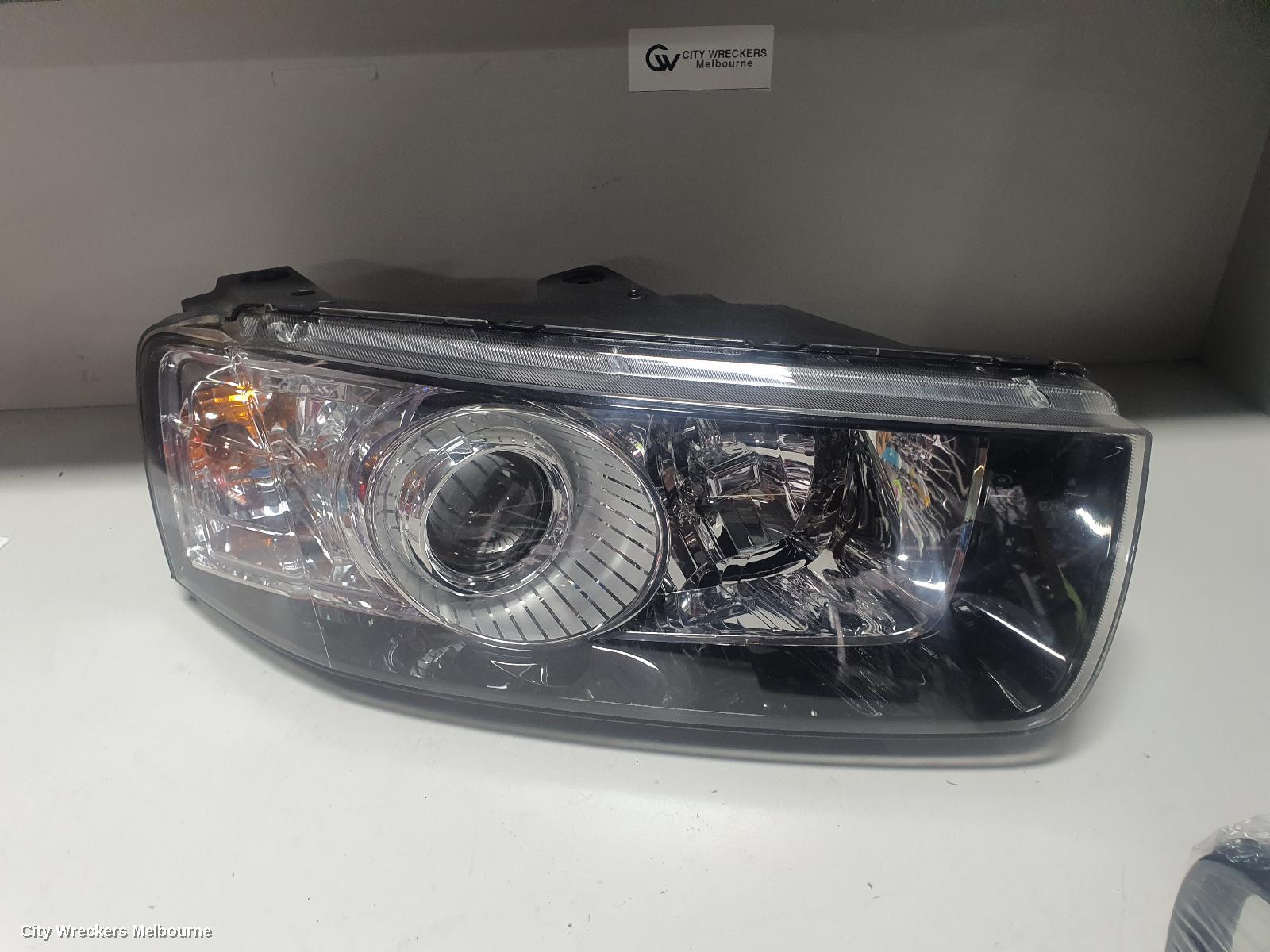 HOLDEN CAPTIVA RIGHT HEADLAMP, CG, CAPTIVA 7 (4TH VIN = C), BLACK SURROUND, 01/2011 - 09/2015