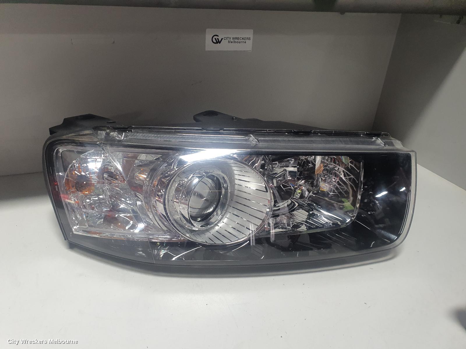 HOLDEN CAPTIVA RIGHT HEADLAMP, CG, CAPTIVA 7 (4TH VIN = C), BLACK SURROUND, 01/2011 - 09/2015