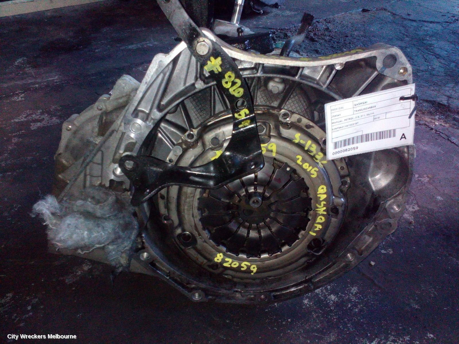 NISSAN QASHQAI TRANS/GEARBOX, MANUAL, PETROL, 2.0, J11, 06/2014 ONWARDS