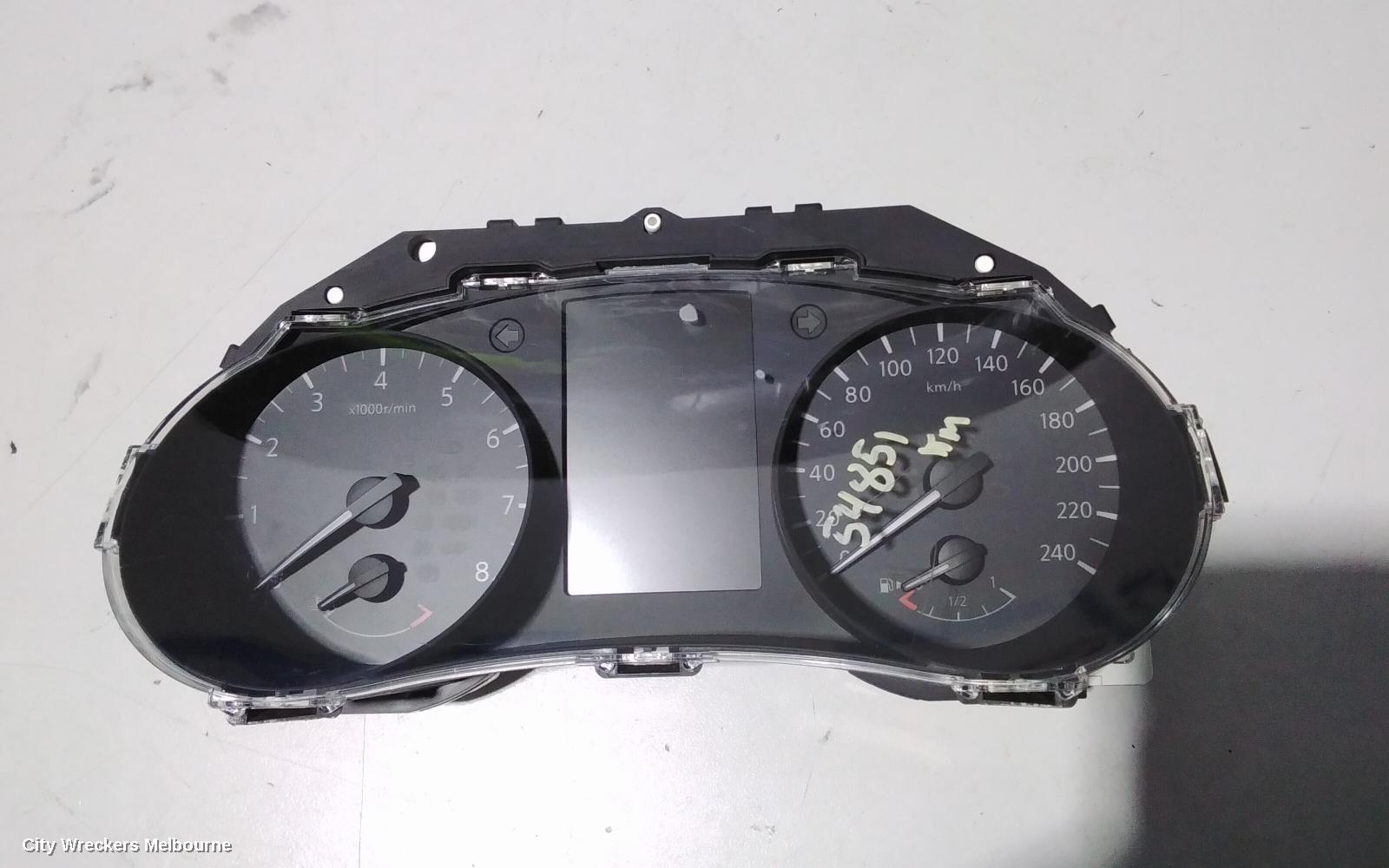 NISSAN QASHQAI INSTRUMENT CLUSTER, PETROL, MANUAL T/M, J11, 06/2014 ONWARDS