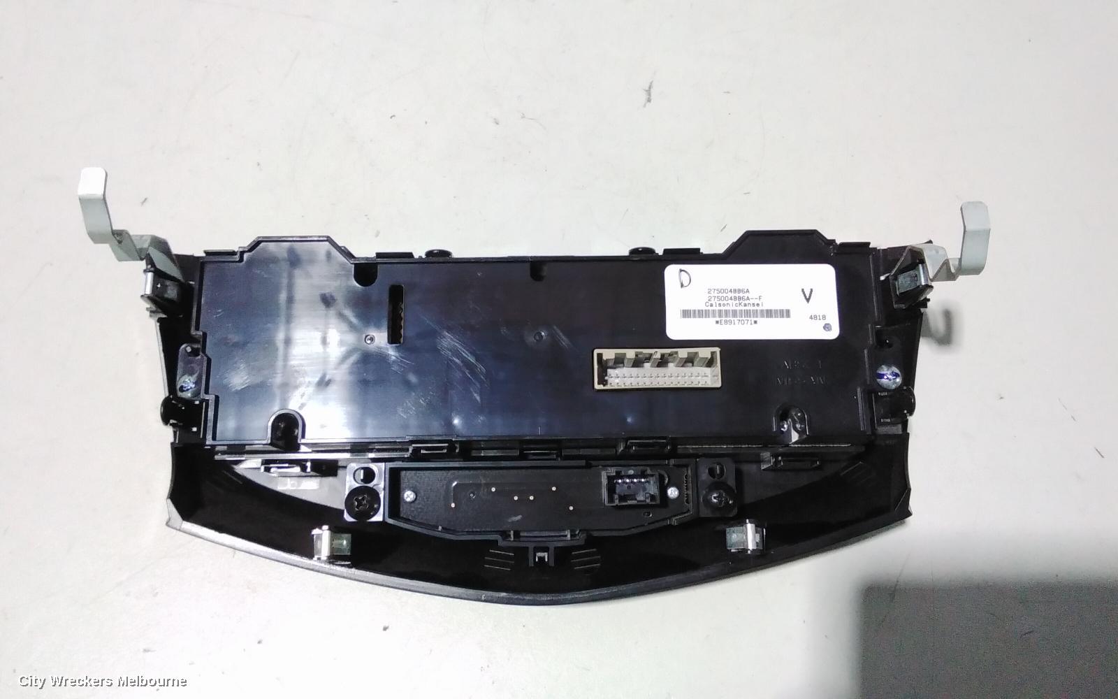 NISSAN QASHQAI HEATER/AC CONTROLS, J11, STANDARD TYPE, 06/2014 - 07/2021