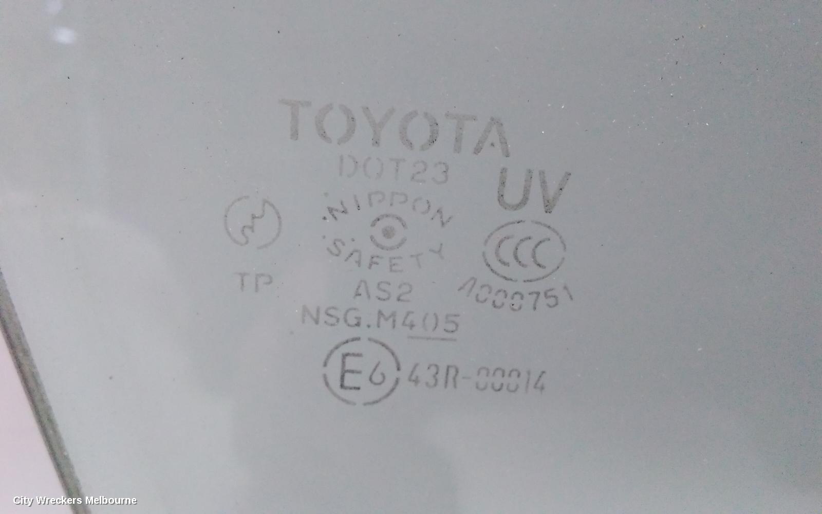 TOYOTA ESTIMA RIGHT FRONT DOOR WINDOW, XR50, 05-19