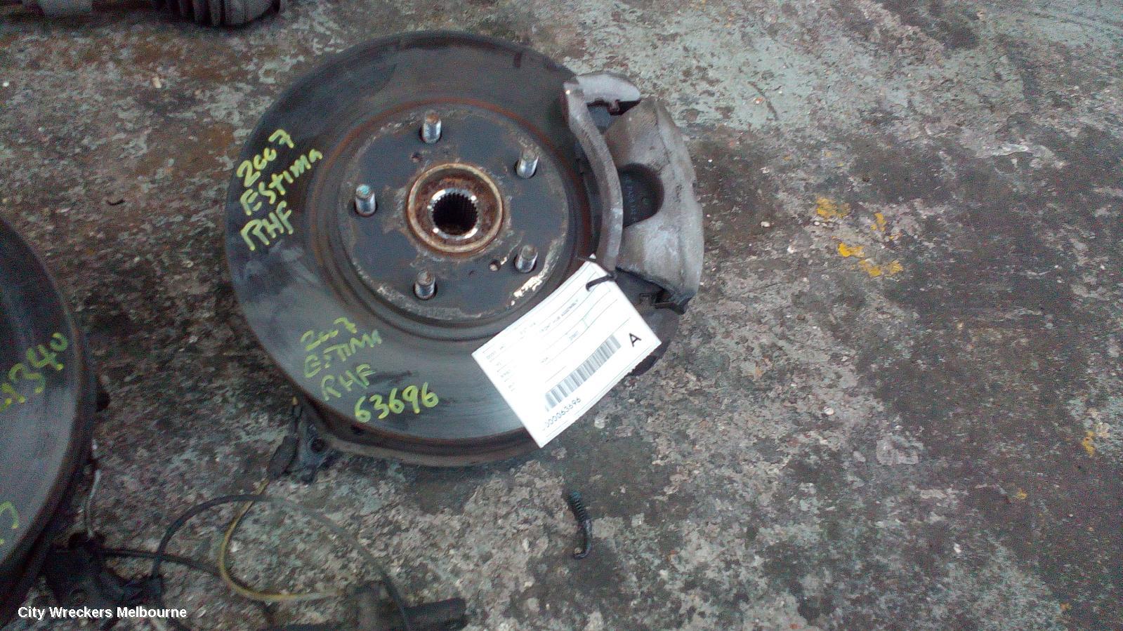 TOYOTA ESTIMA RIGHT FRONT HUB ASSEMBLY, XR50, 05-19