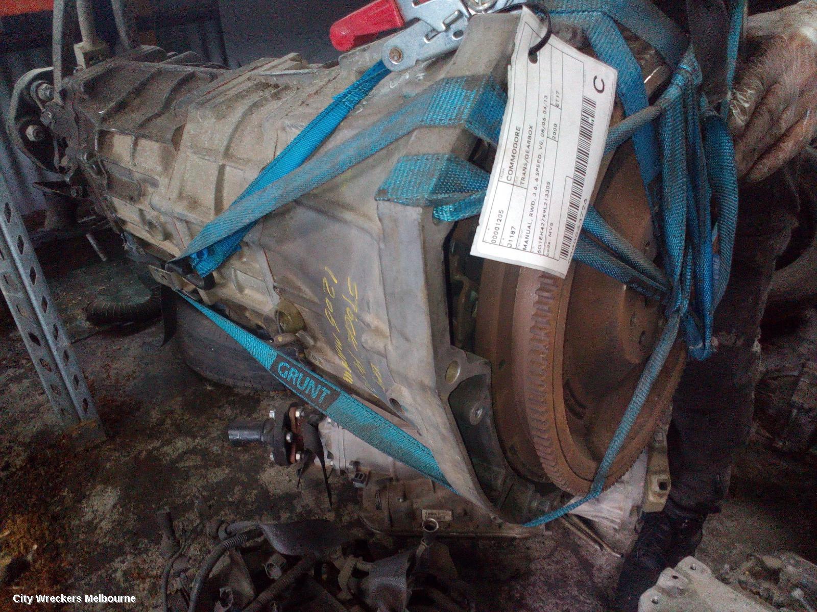 HOLDEN COMMODORE TRANS/GEARBOX, MANUAL, RWD, 3.6, 6 SPEED, VE, 08/2006 - 04/2013