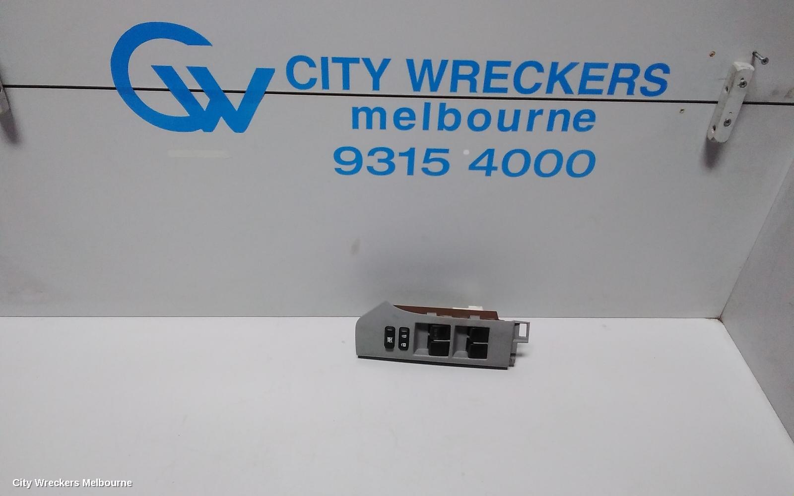TOYOTA YARIS PWR DR WIND SWITCH, RH FRONT (MASTER SWITCH), 4 SWITCH TYPE, 5DR HATCH/SEDAN, NCP9#, 10/2005 ONWARDS