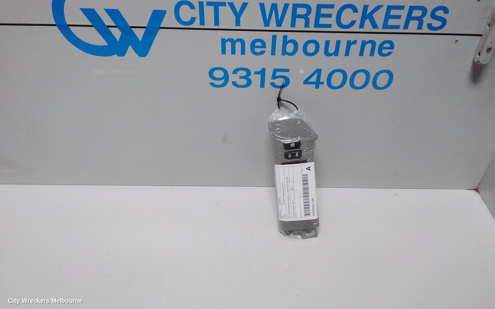 TOYOTA YARIS PWR DR WIND SWITCH, RH FRONT (MASTER SWITCH), 4 SWITCH TYPE, 5DR HATCH/SEDAN, NCP9#, 10/2005 ONWARDS