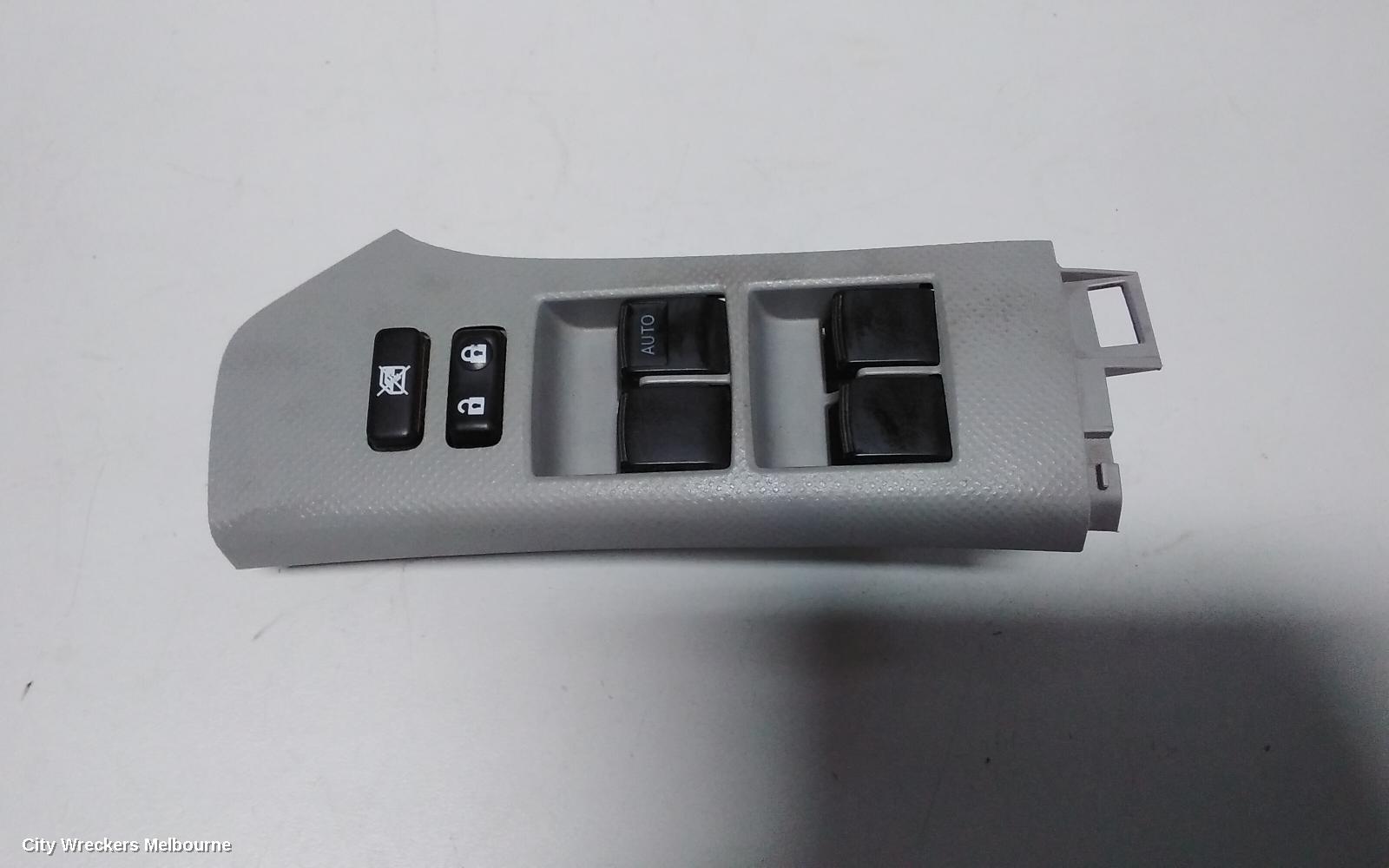 TOYOTA YARIS PWR DR WIND SWITCH, RH FRONT (MASTER SWITCH), 4 SWITCH TYPE, 5DR HATCH/SEDAN, NCP9#, 10/2005 ONWARDS