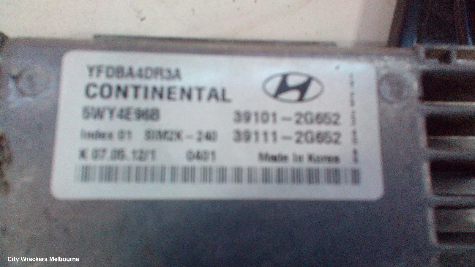 HYUNDAI I45 ECU, ENGINE ECU, 2.4, G4KJ, AUTO TM, ECU ONLY, YF, 02/2010 - 04/2014