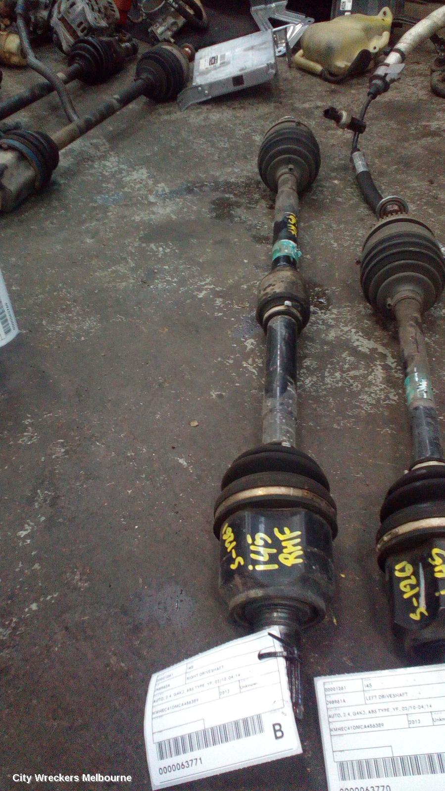 HYUNDAI I45 RIGHT DRIVESHAFT, AUTO, 2.4, G4KJ, ABS TYPE, YF, 02/2010 - 04/2014