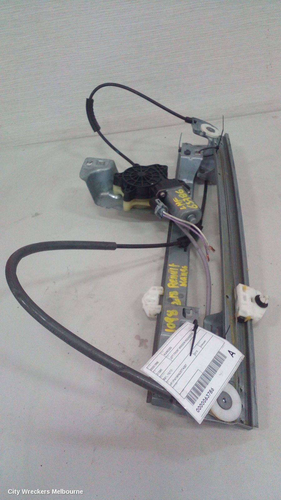 RENAULT KANGOO LEFT FRONT WINDOW REG/MOTOR, X61, 10/2012 ONWARDS