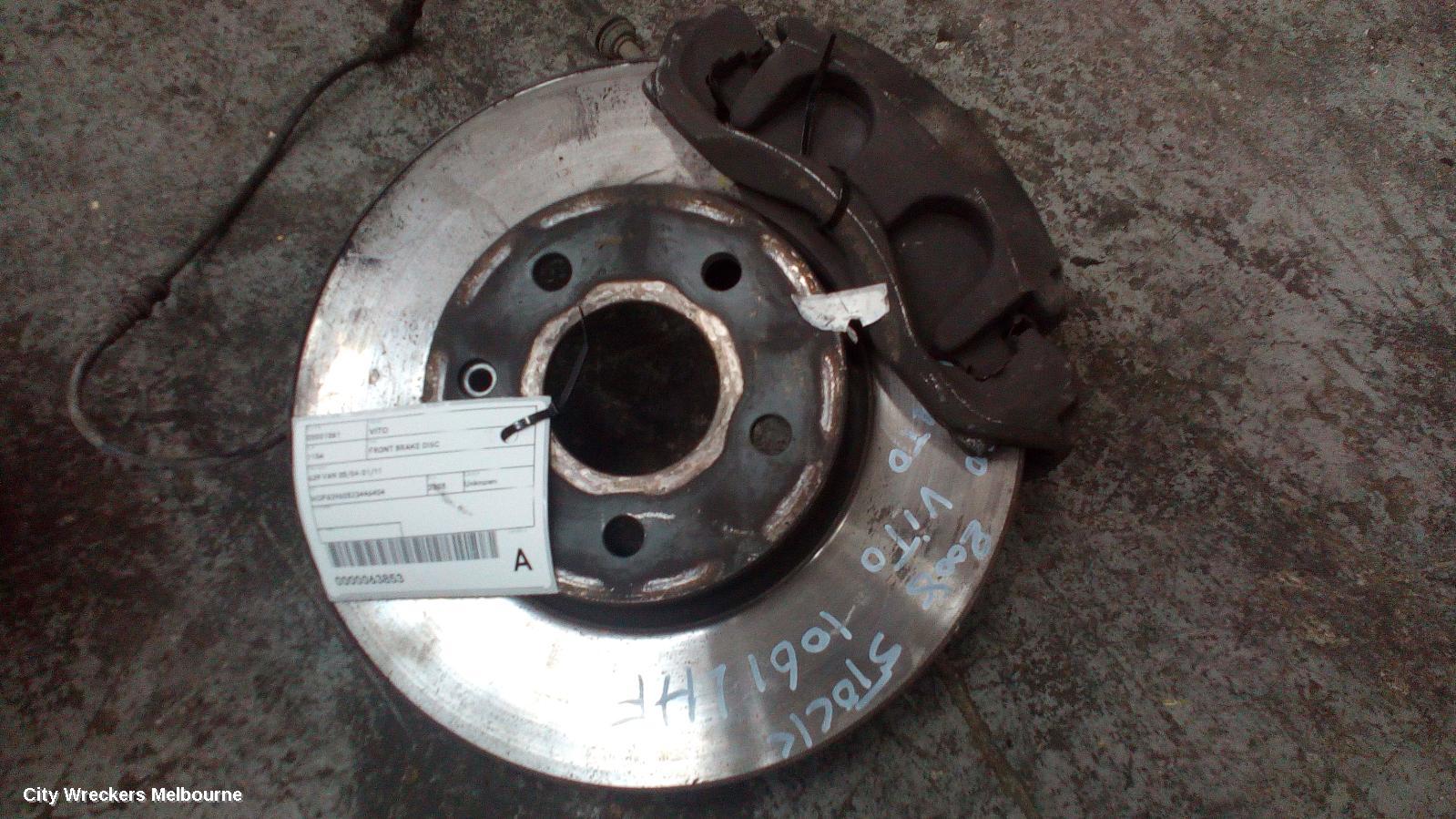 MERCEDES VITO FRONT BRAKE DISC/DRM, 639 VAN 05/2004 - 01/2011