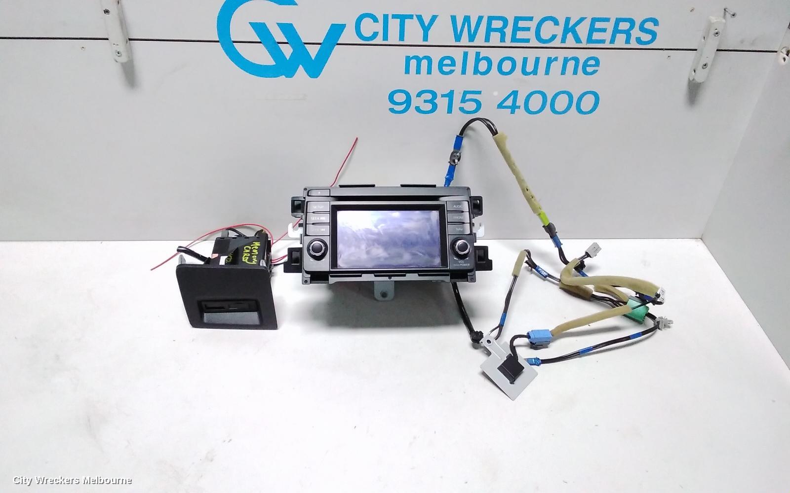 MAZDA CX5 RADIO/CD/DVD/SAT/TV, SAT NAV, NON TOUCHSCREEN TYPE, KE, 02/2012 - 12/2016
