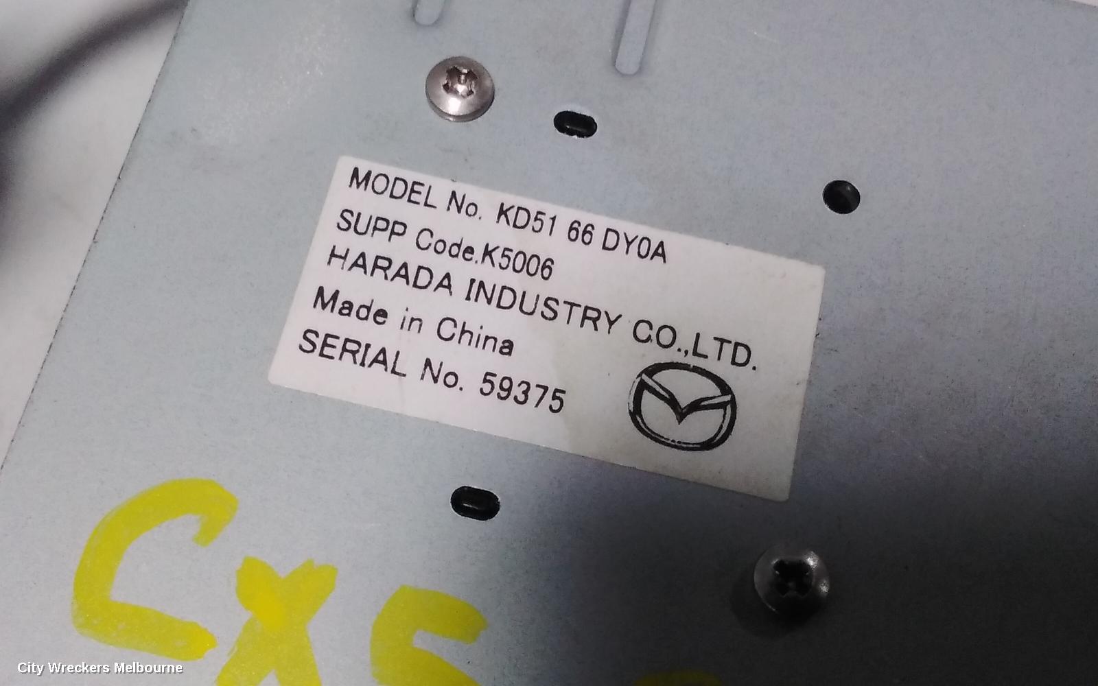 MAZDA CX5 RADIO/CD/DVD/SAT/TV, SAT NAV, NON TOUCHSCREEN TYPE, KE, 02/2012 - 12/2016
