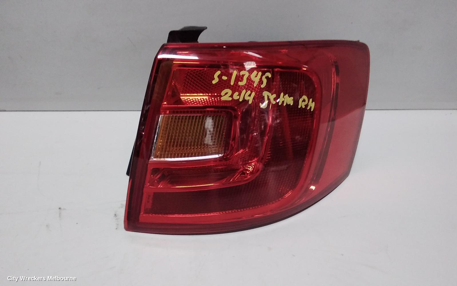 VOLKSWAGEN JETTA RIGHT TAILLIGHT, 1B, IN BODY, W/ HALOGEN, TINTED TYPE, 11/2014 - 12/2017