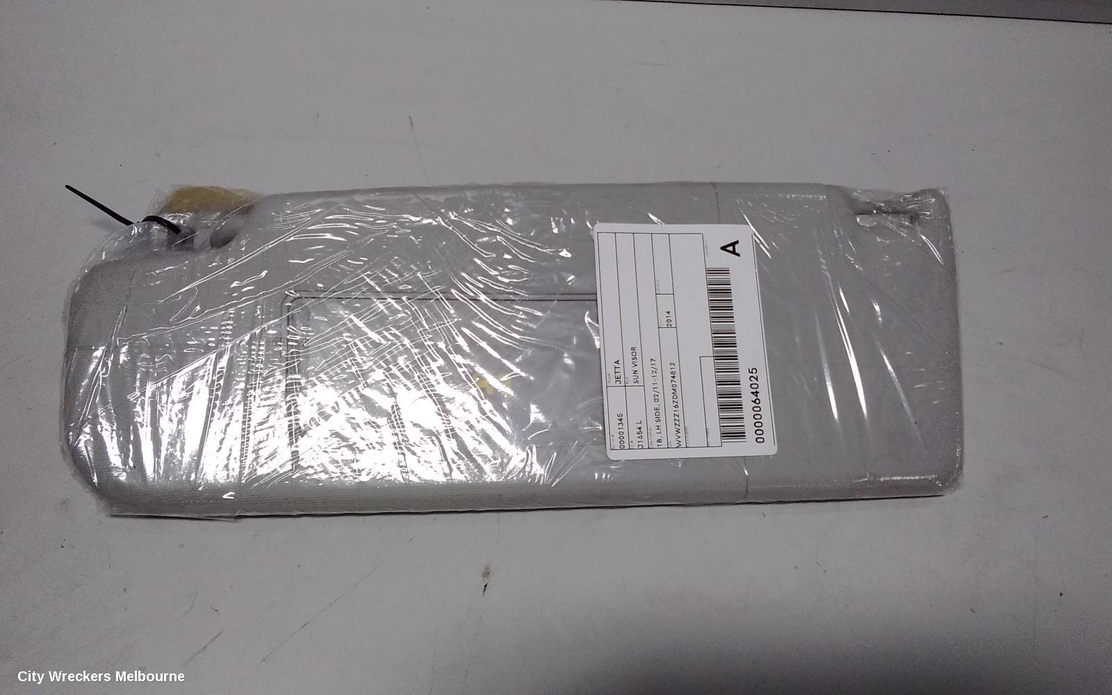 VOLKSWAGEN JETTA SUNVISOR, 1B, LH SIDE, 02/2011 - 12/2017