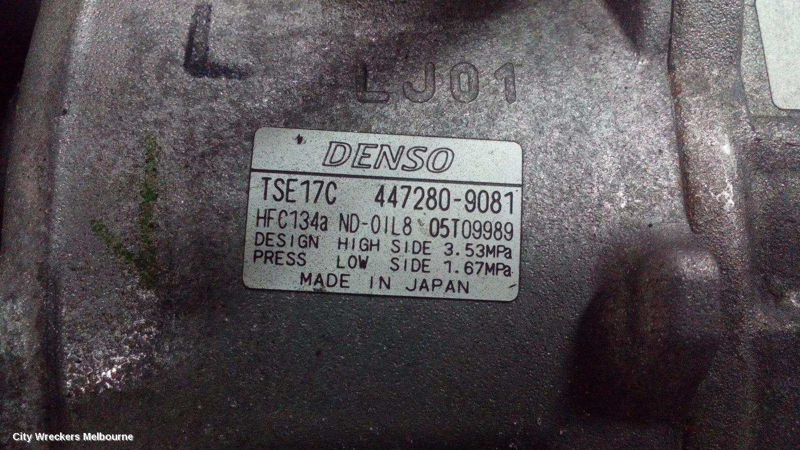 TOYOTA CAMRY A/C COMPRESSOR, ASV50, 2.5, 2AR-FE, 12/2011 - 10/2017