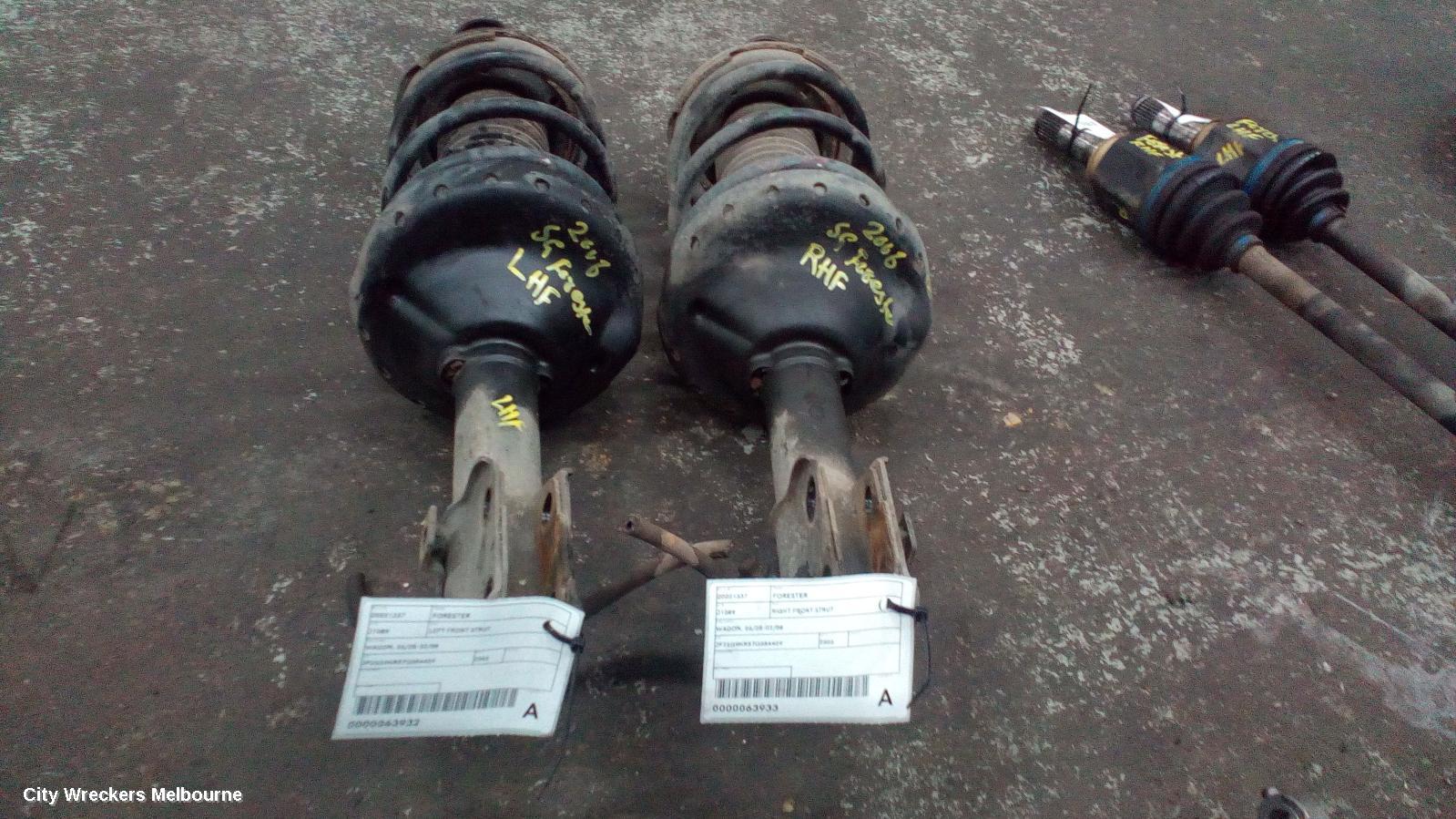 SUBARU FORESTER LEFT FRONT STRUT, WAGON, 06/2005 - 02/2008