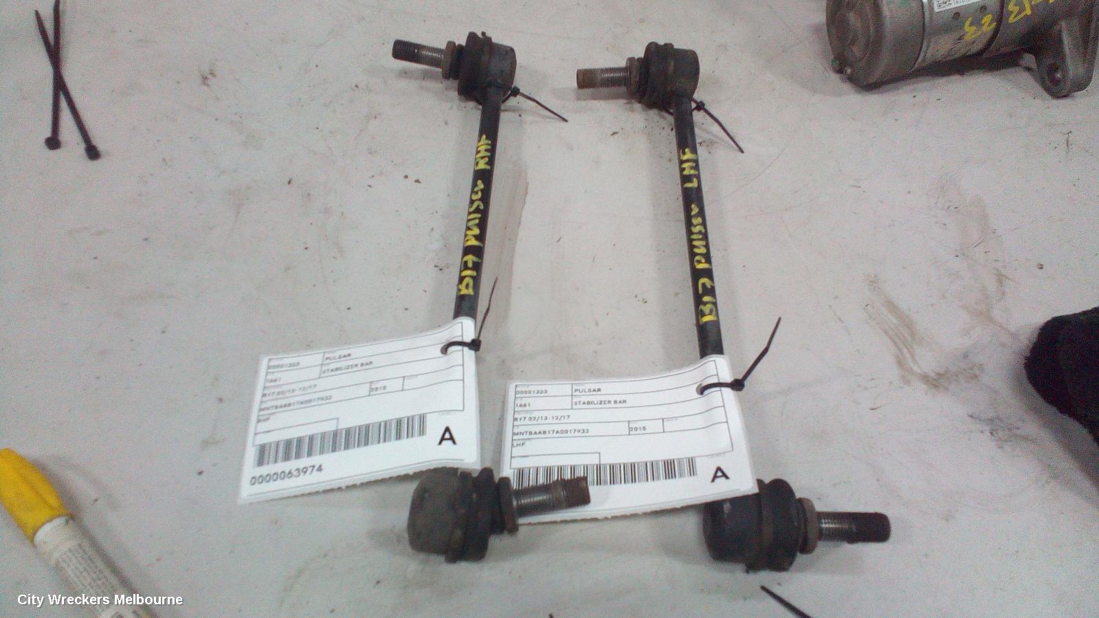 NISSAN PULSAR STABILISER BAR, B17 02/2013 - 12/2017