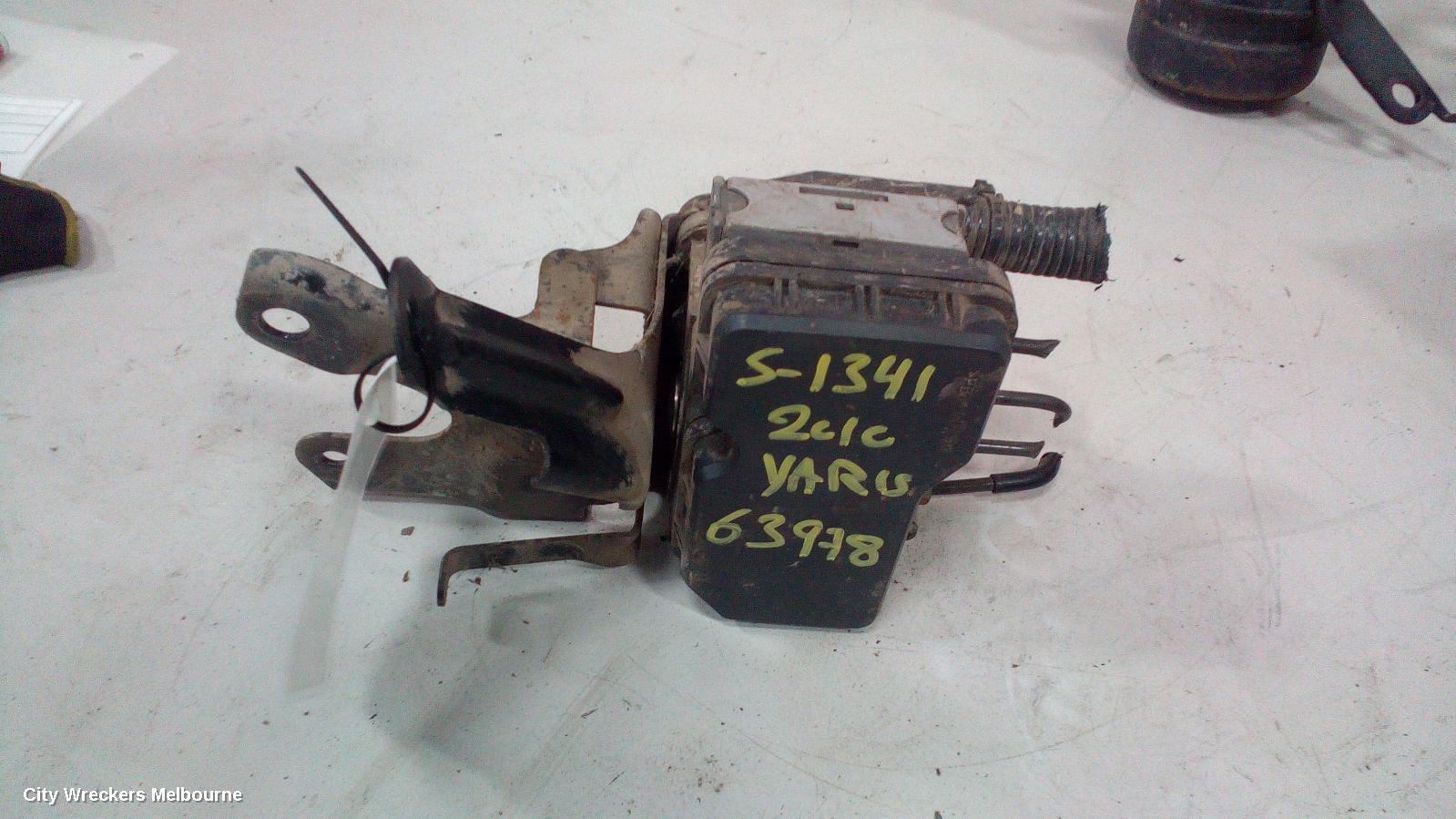 TOYOTA YARIS ABS PUMP/MODULATOR, 3DR/5DR HATCH, NCP9#, 08/2008 - 07/2011