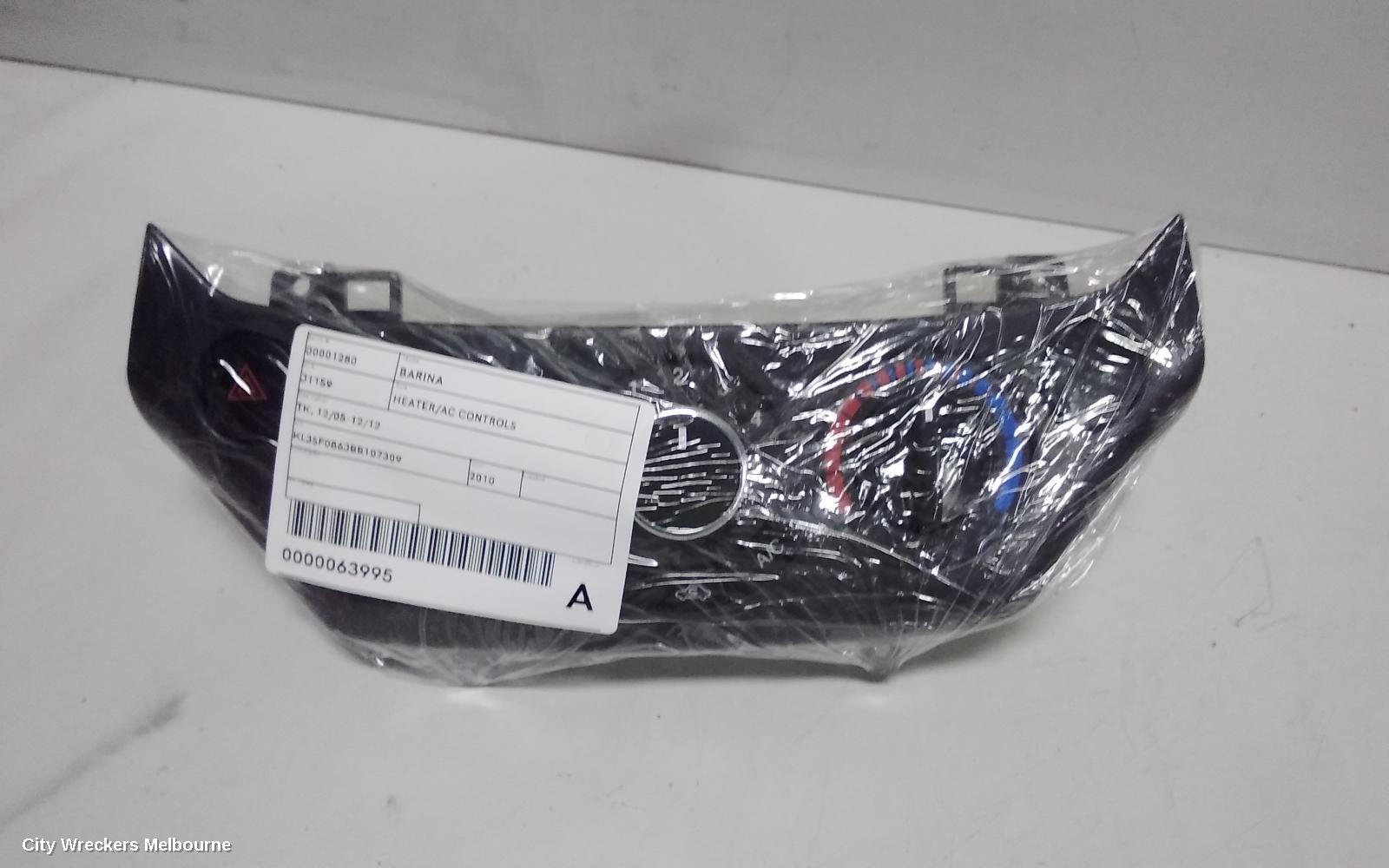 HOLDEN BARINA HEATER/AC CONTROLS, TK, 12/2005 - 12/2012